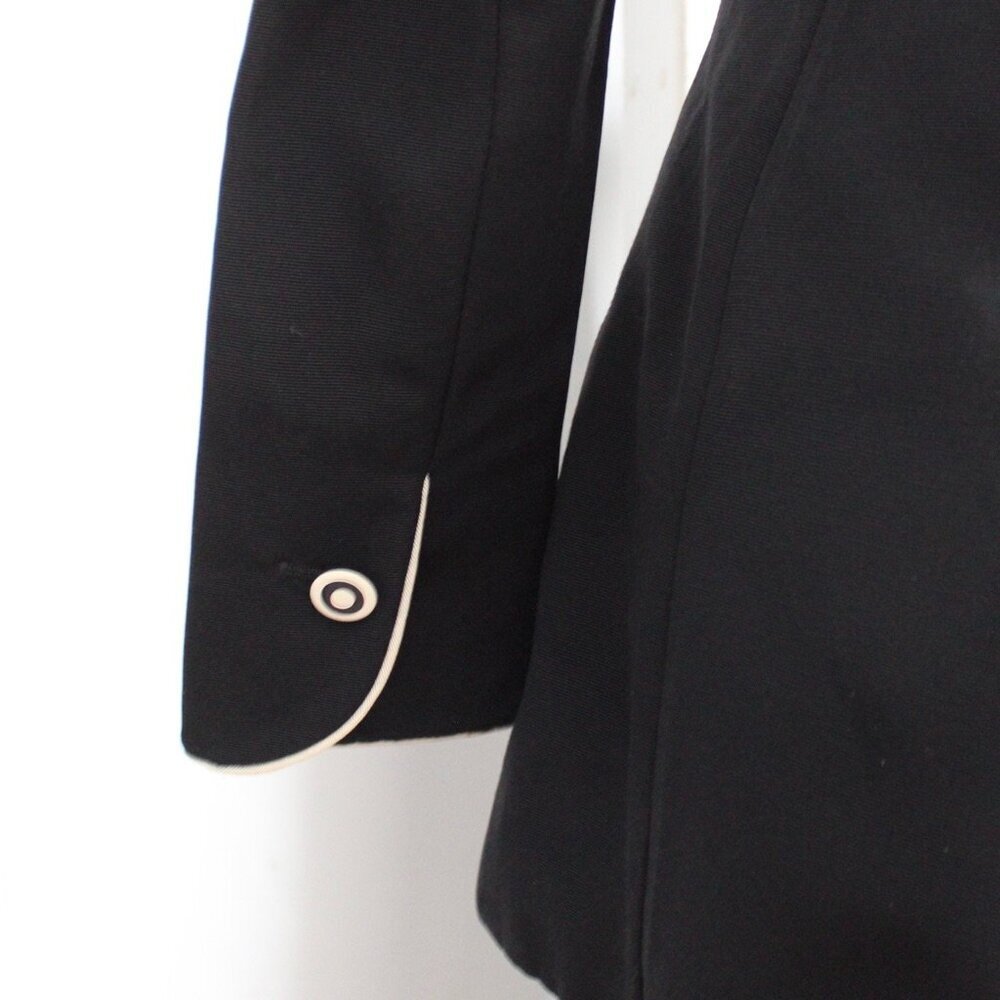 KARL LAGERFELD Runway Vintage '93 Tailored Black & White Blazer Size 36 / Small - Picture 8 of 10